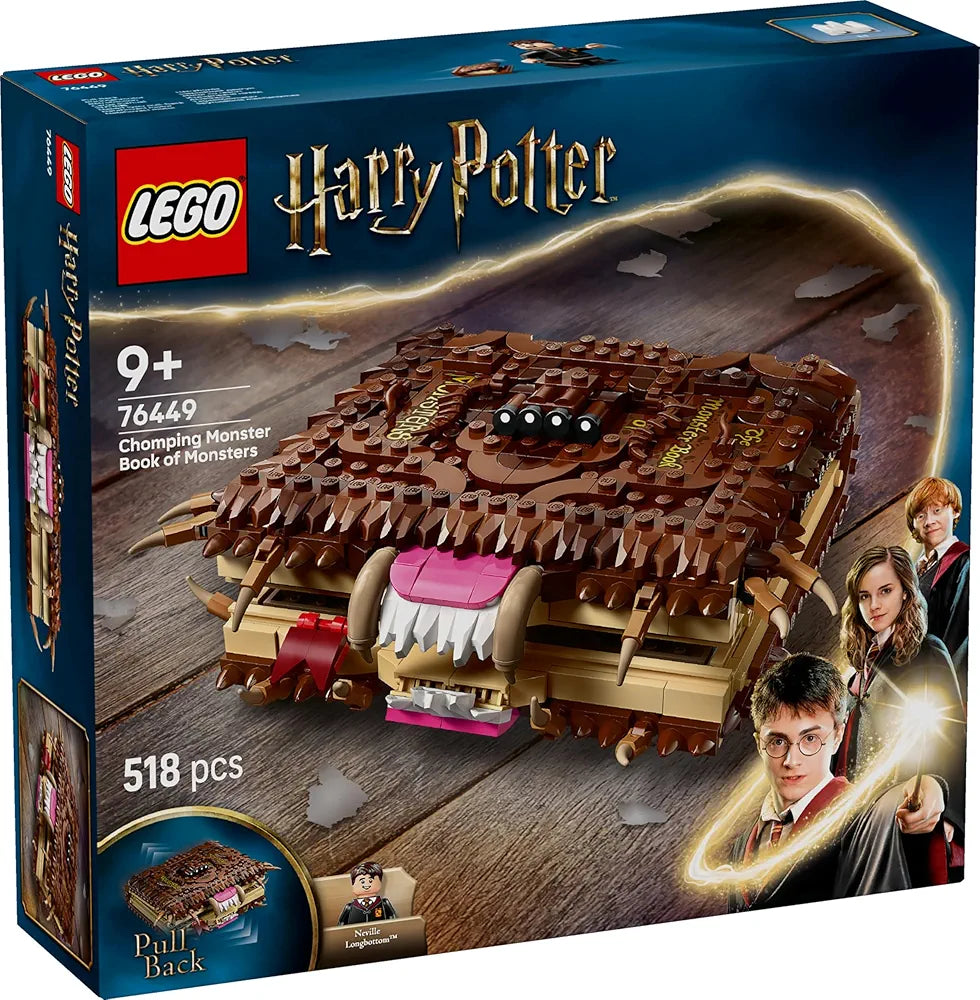 Lego Harry Potter Chomping Monster Book of Monsters, Wizard Toy 76449 Building Blocks Toys for 9+ Gift for Boys and Girls