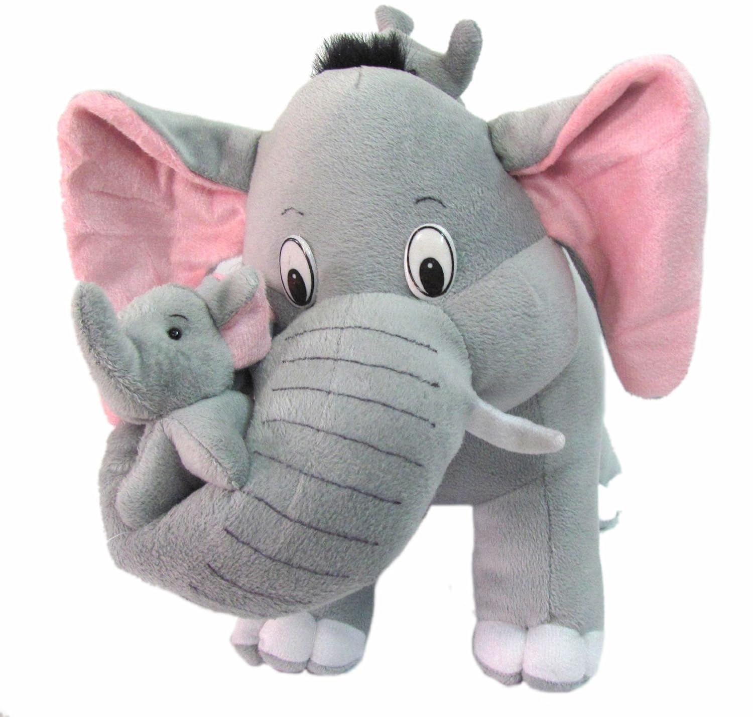 Tickles Elephant with Two Babies Soft Stuffed Plush Animal for Kids 41 cm