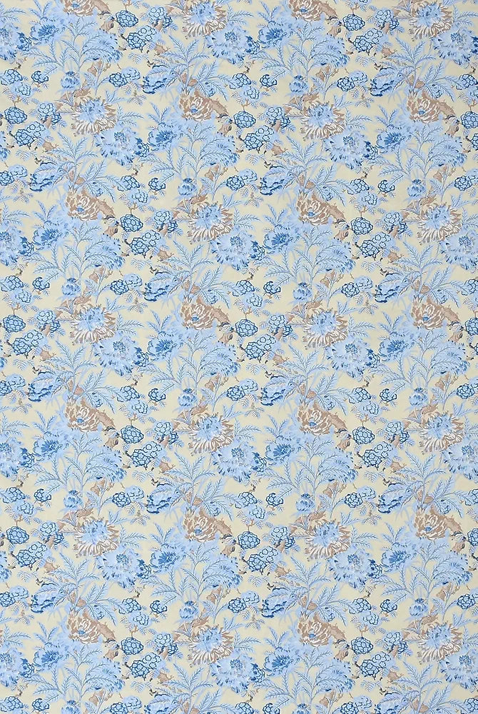 Homefab India 160 TC Glace Cotton Single BedSheet with 1 Pillow Cover Light Blue Floral
