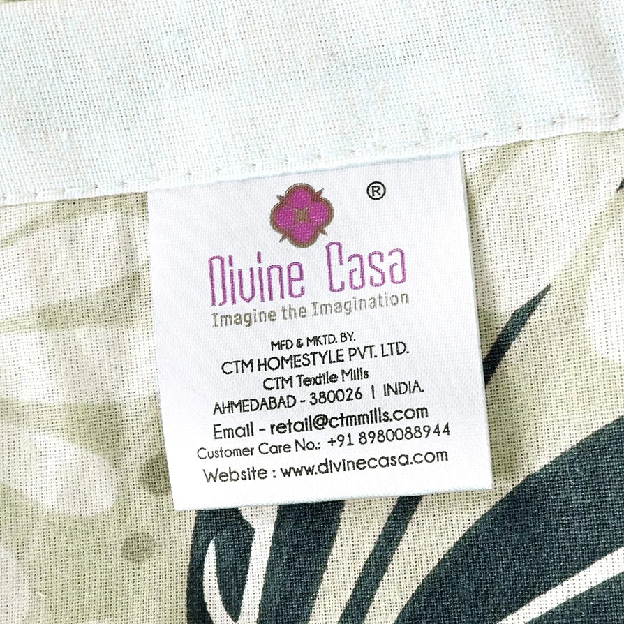 Divine Casa Floret 100% Cotton Double Dohar 120 GSM Soft & Lightweight Throw Blanket Colour Vintage Daisies