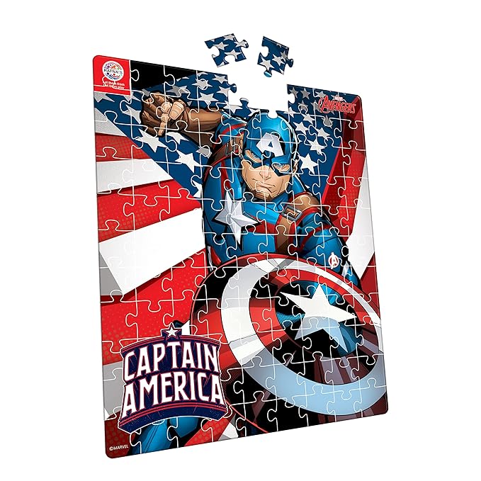 Ratna's 99 Pieces Jigsaw Puzzle for Kids Puzzle | Captain America