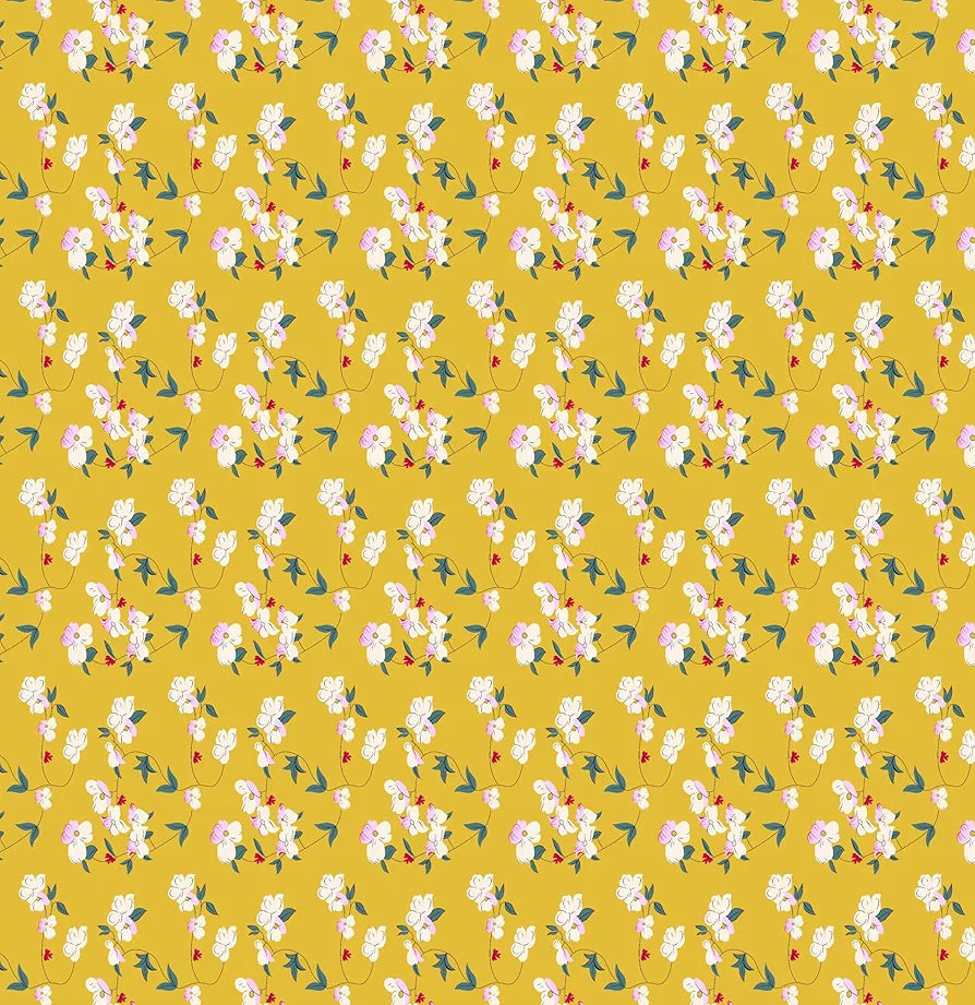 Homekart Premium Cotton Elastic Fitted Bedsheets with 2 King Size Pillow Covers Double Bed Flower Print Yellow and Green 200 tc - 220 tc