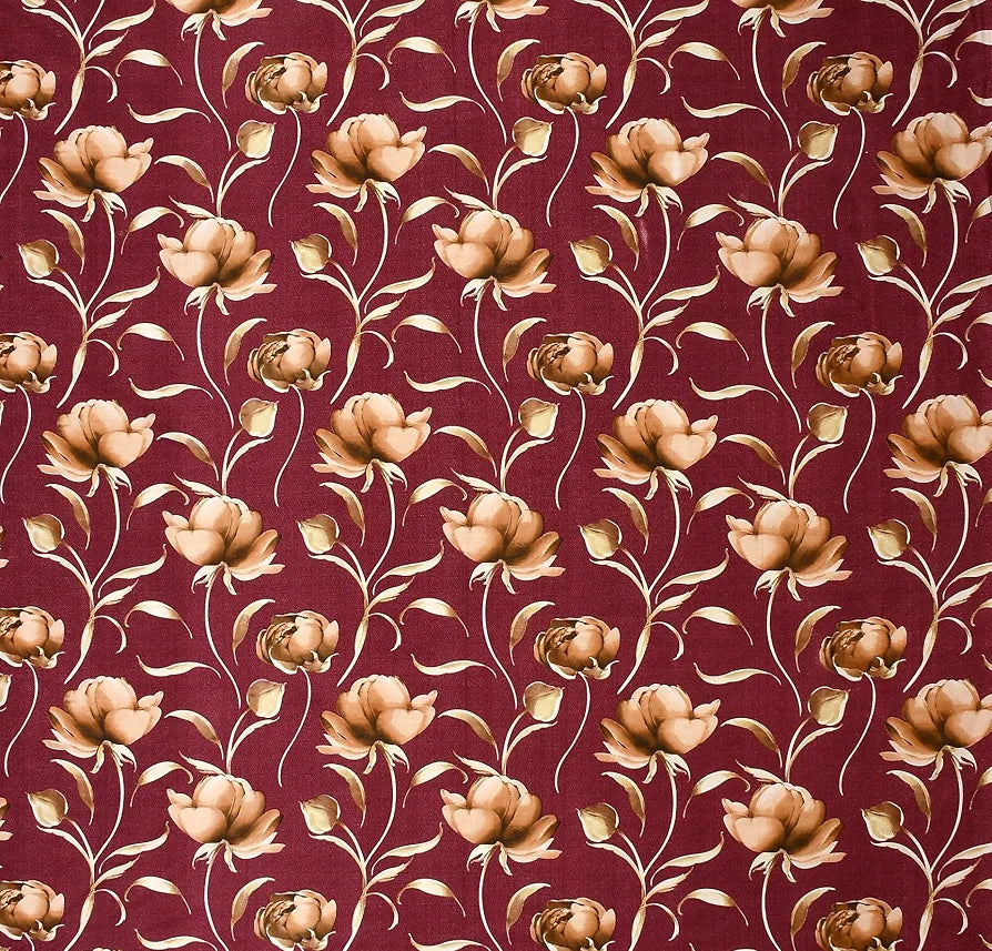 Homefab India 160 TC Glace Cotton Double BedSheet with 2 Pillow Covers Multicolor Floral