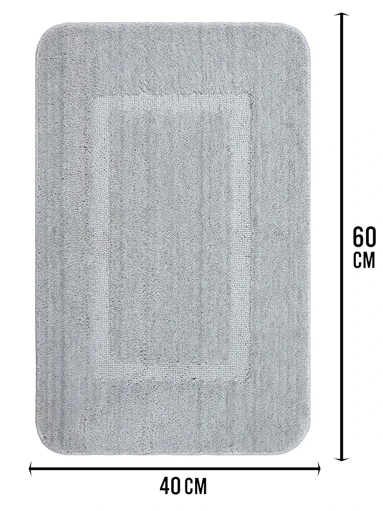 Saral Home Good Morning Mat Colour LT.Grey (Pack of 2)