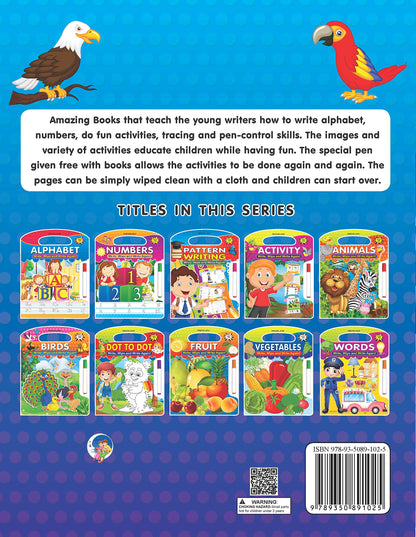 Dreamland Write and Wipe Book - Birds
