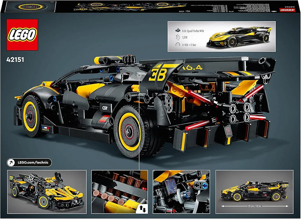 Lego Technic Bugatti Bolide 42151 Building Toy Set for Kids Aged 9+