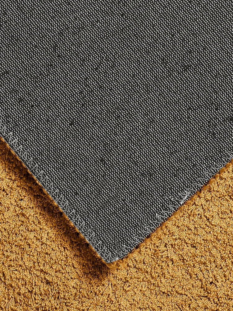 Saral Home Neon Shaggy Yarn Anti-Skid Carpet for Living Room  Colour Gold
