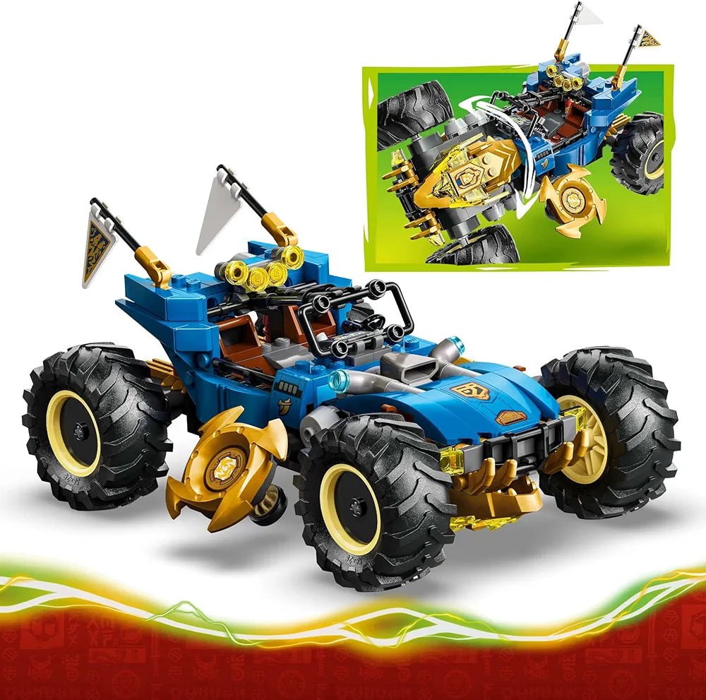Lego Ninjago Jay’s Transforming Car Ninja Car Toy Building Set with 5 Minifigures - 71856