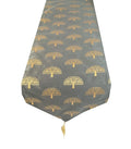Pink Parrot Durable Dopian Silk Table Runner Colour Grey
