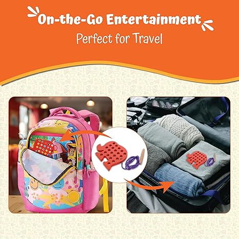 Skillofun Wooden Elephant Lacing Toy for 2 Year Old Girls And Boys Fine Motor Skills Development Toy