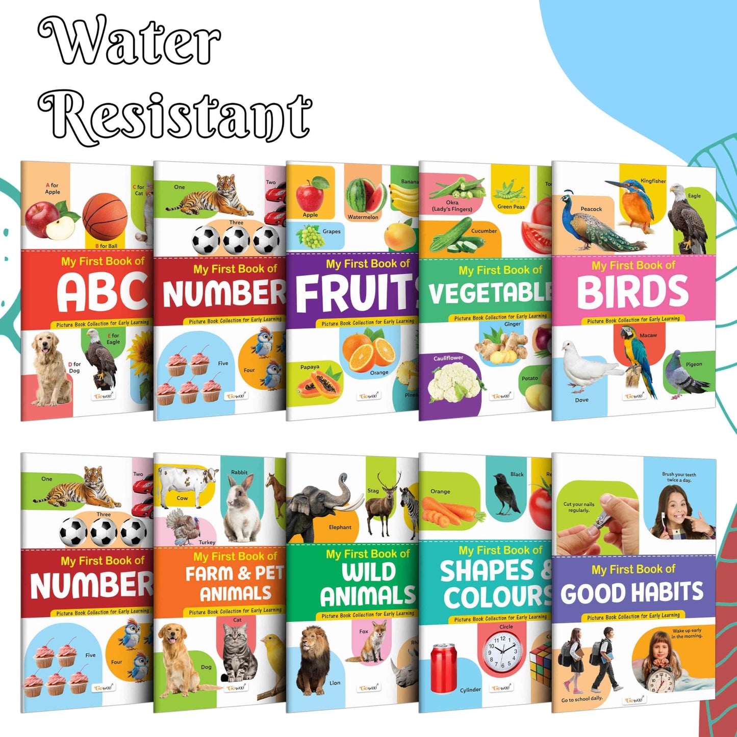 My First Picture Book Collection For Early Learning : Books For Children, Learning Picture Library For Kids, Toddler Book, Early Learning Book With 10 Topics