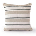 Sashaa World Exquisite Colour Beige Black Striped Elegance Decorative Woven Cushion Cover