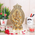 KridayKraft Ganesha Metal Statue Ganpati Murti for Pooja Room & Decor Your Home