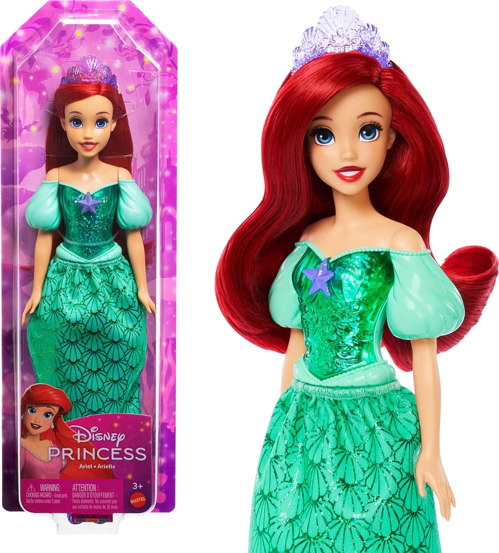Mattel Disney Princess Dolls Posable Fashion Doll with Sparkling Clothing and Accessories