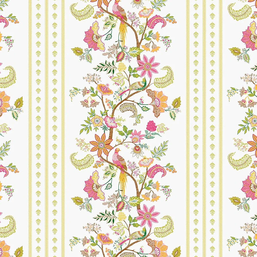 Dreamscape Cotton King Fitted Floral Bedsheet With 2 Pillow Covers Rose Pink