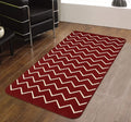 Saral Home Zig Zag Designer Soft Cotton Durable & Washable Multipurpose Runner
