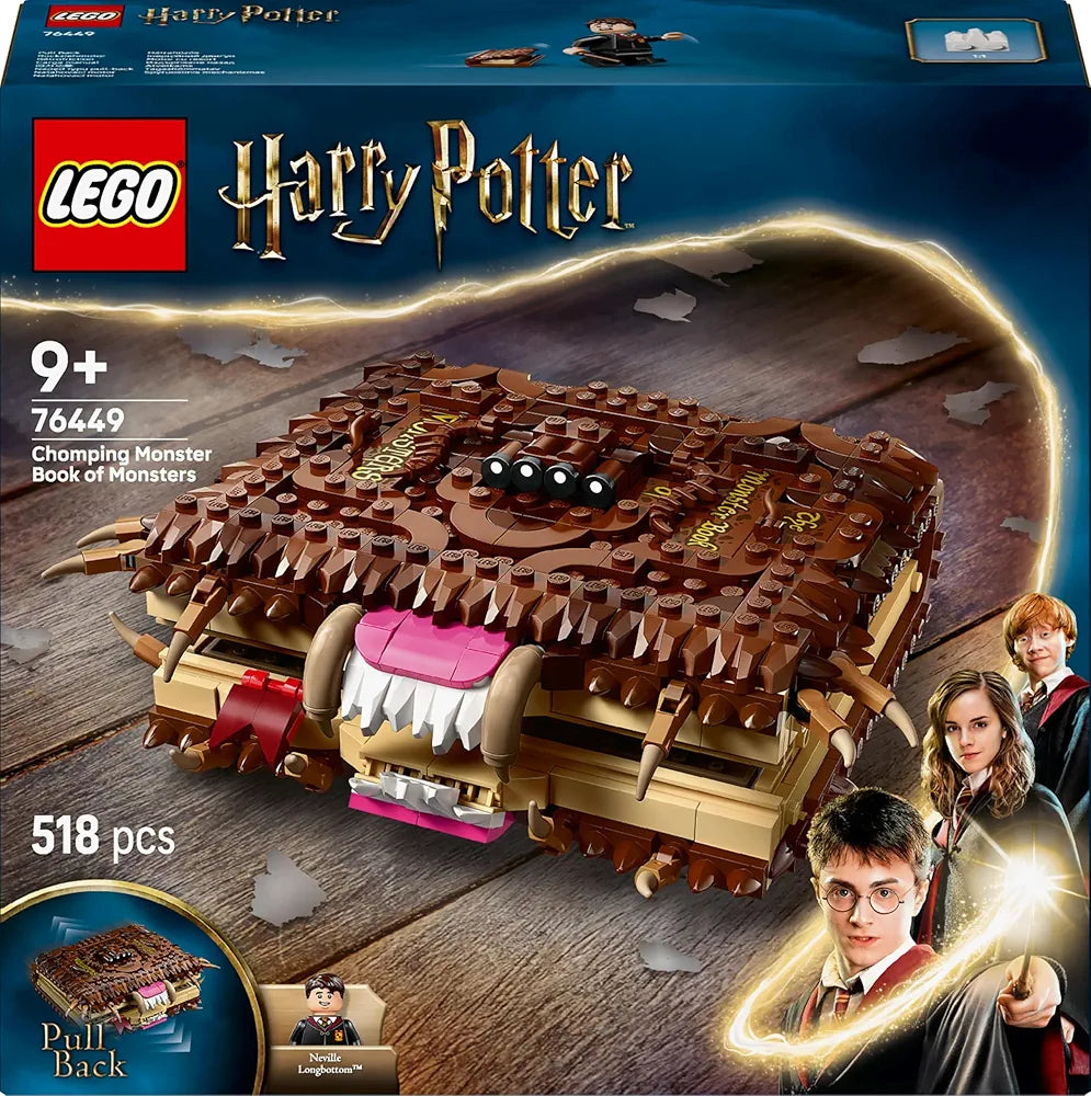 Lego Harry Potter Chomping Monster Book of Monsters, Wizard Toy 76449 Building Blocks Toys for 9+ Gift for Boys and Girls