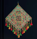 Square Rangoli Design Wall Hanging Traditional Chakda Square-2
