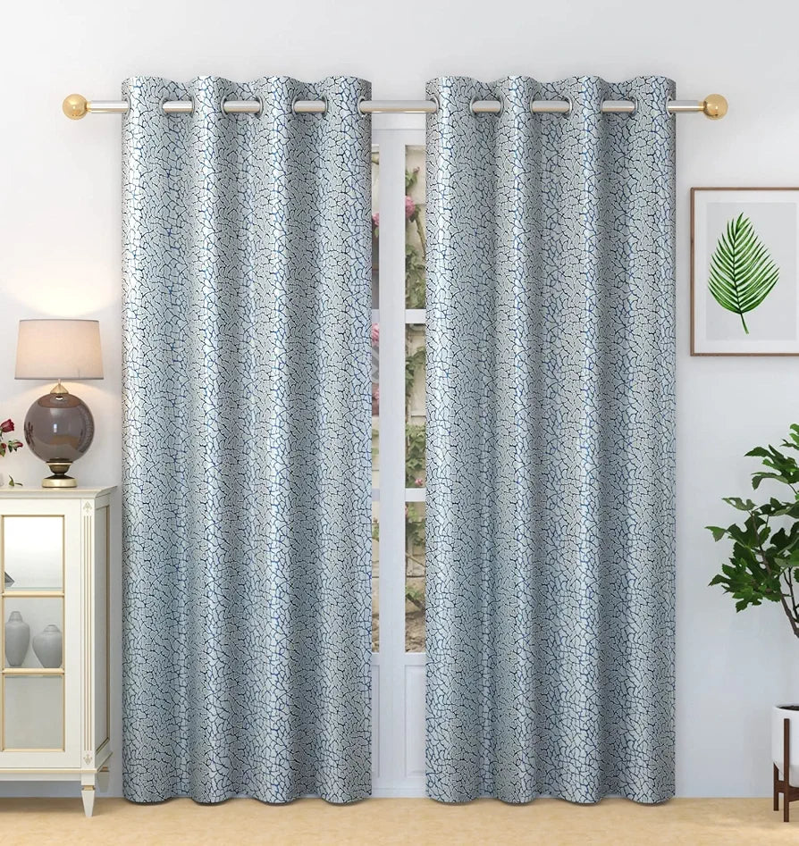 Homefab India 1 Piece Polyester Eyelet Long Door Curtain 9 feet