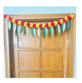 Artificial Marigold &Mango Leaves Simple Door-Window Toran Light Orange and Red