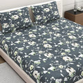 Dreamscape Microfiber Wrinkle & Fade Resistant Double Bedsheet with 2 Pillow Covers Anchor