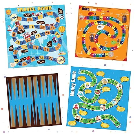 Popcorn Games & Puzzles 10 in 1 Classic Board Games for Smart Kids Help to Boost Decision Making