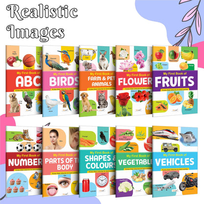 My First Picture Book Collection For Early Learning : Books For Children, Learning Picture Library For Kids, Toddler Book, Early Learning Book With 10 Topics