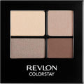 Revlon ColorStay Day to Night Eyeshadow Quad, Longwear Shadow Palette with Transitional Shades and Buttery Soft Feel, Crease & Smudge Proof, 500 Addictive, 0.16 oz