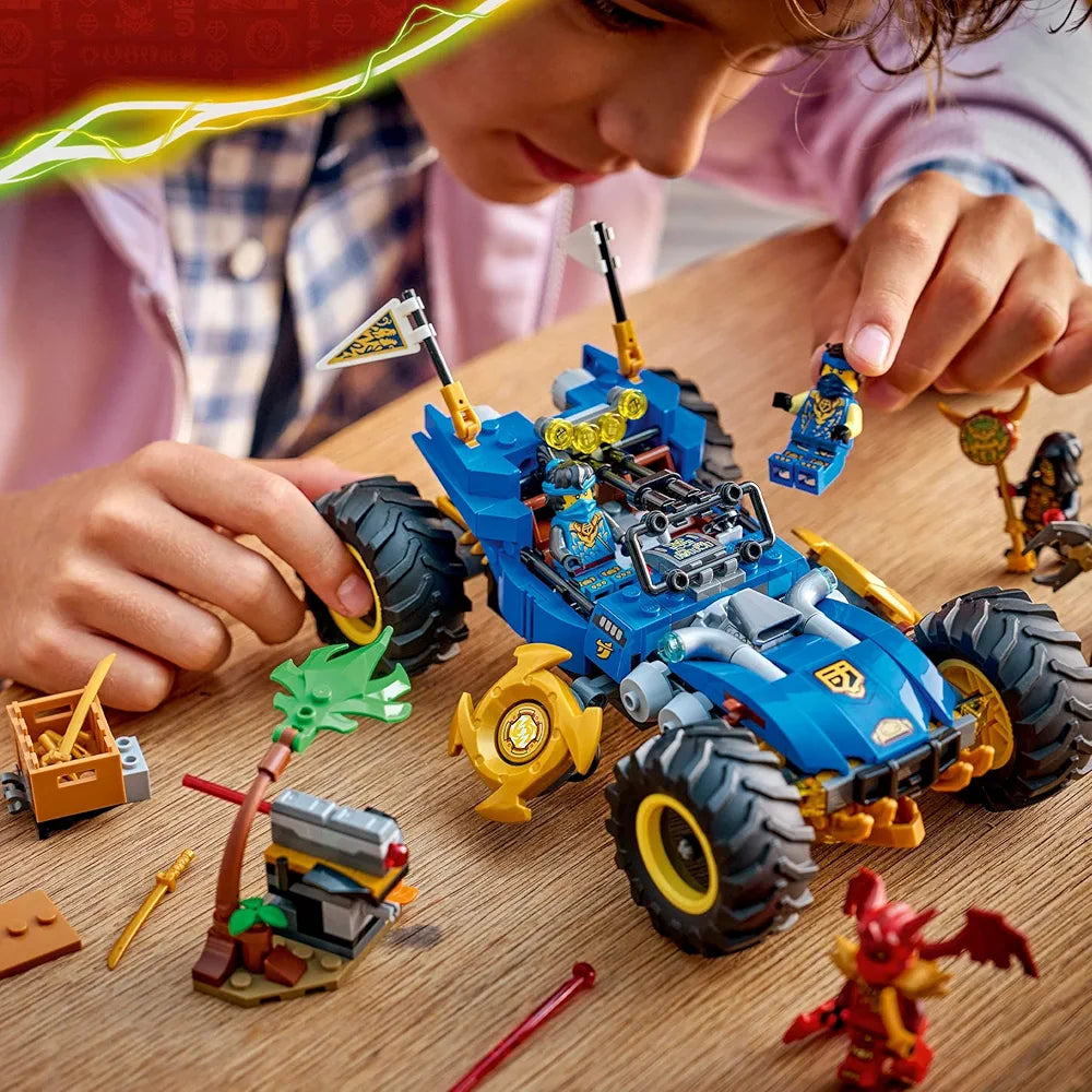 Lego Ninjago Jay’s Transforming Car Ninja Car Toy Building Set with 5 Minifigures - 71856