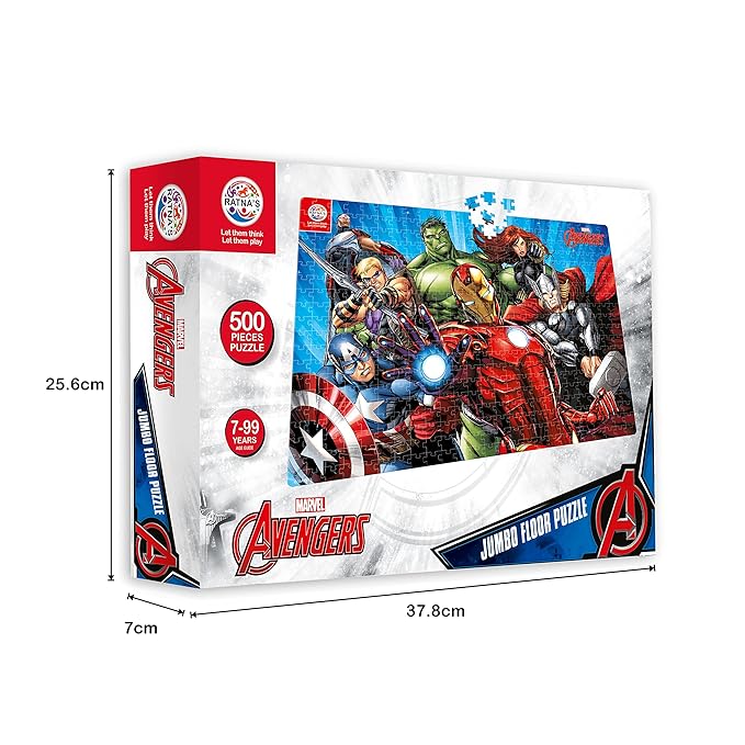 Ratna's Marvel Avengers 500 Pieces Jumbo Floor Jigsaw Puzzle