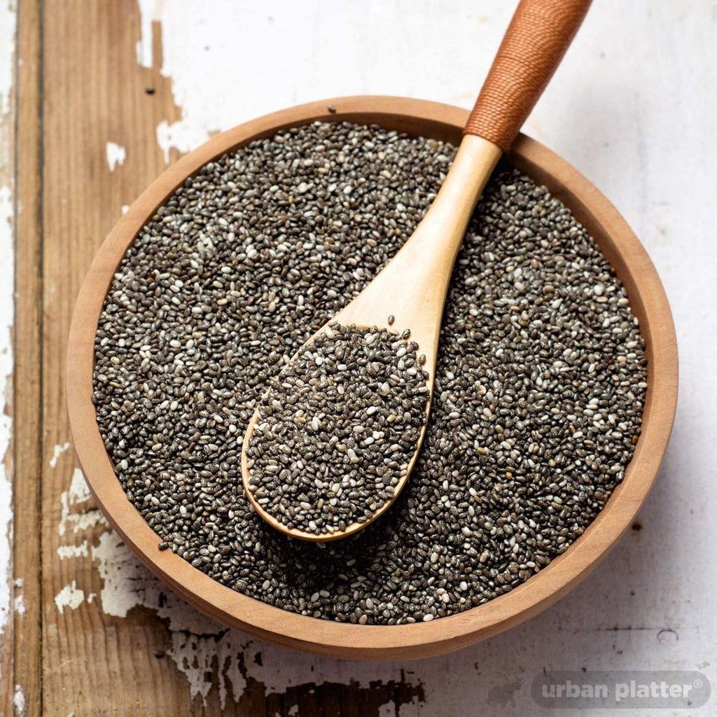 Urban Platter Black Chia Seeds, 500g (Rich in Omega-3, Fibre & Protein | Superfood)