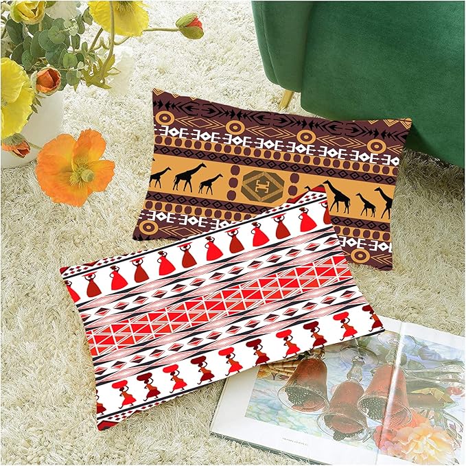 Aerohaven Set of 5 Decorative Hand Made Jute Throw/Pillow Cushion Covers Multicolor