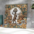 Livin'luxe Paintings Panihari Lady Modern Art Canvas Home Decor Wall Paintings With Frame Painting CR-305