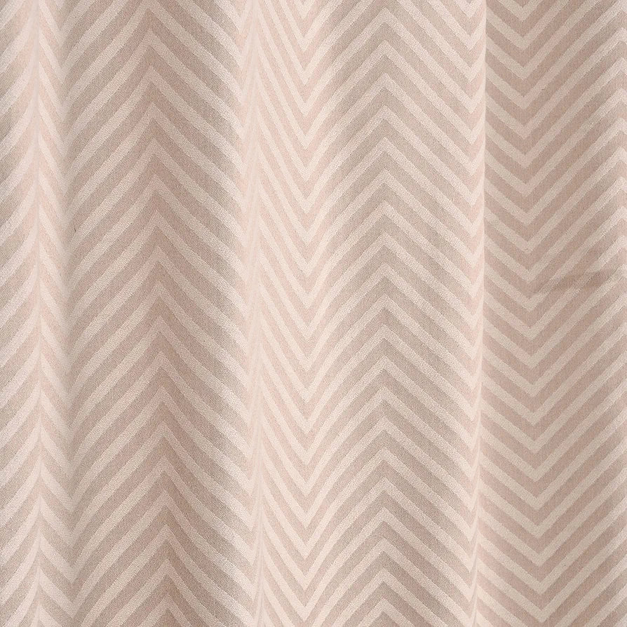 Saral Home Chevron Designer Curtains Beige