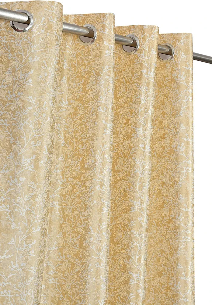 Homefab India 2 Piece Grommet Style Polyester Long Door Curtain 9 feet