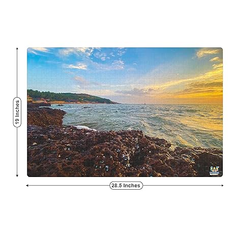 Webby Sunset by The Coral Reefs Wooden Jigsaw Puzzle 1000 Pieces