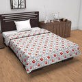 Divine Casa Floret 100% Cotton Single Dohar 120 GSM Soft & Lightweight Throw Blanket Colour Royale