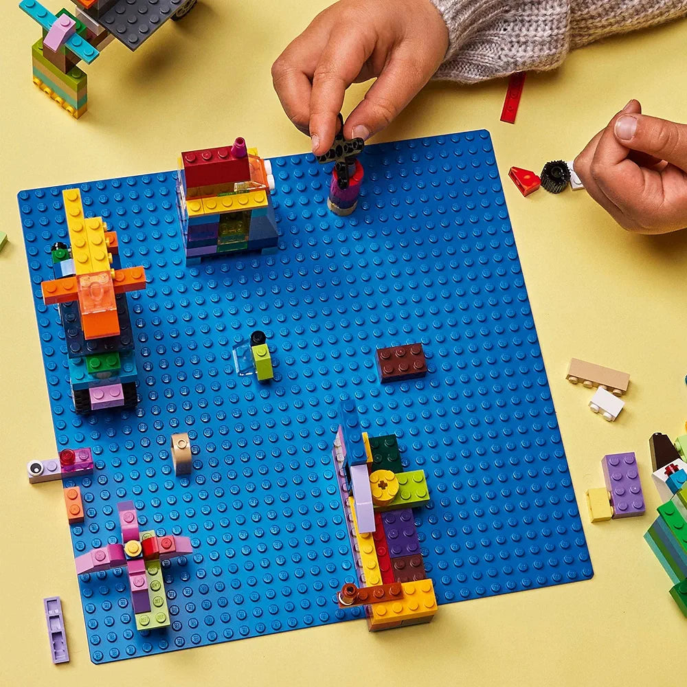 Lego Classic Blue Baseplate 11025 Building Kit for Kids