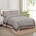 Kuber Industries Double Bedsheet with 2 Pillow Covers 160 TC Premium Cotton Purple