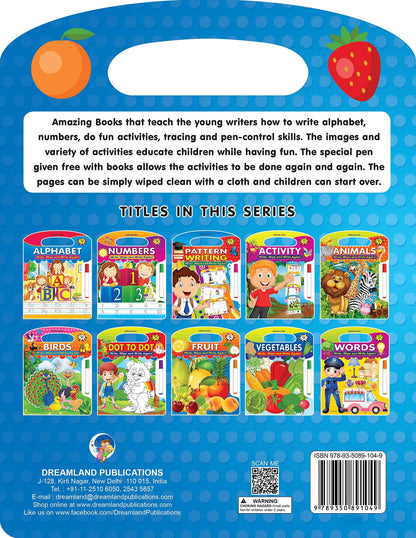 Dreamland Write and Wipe Book - Fruit