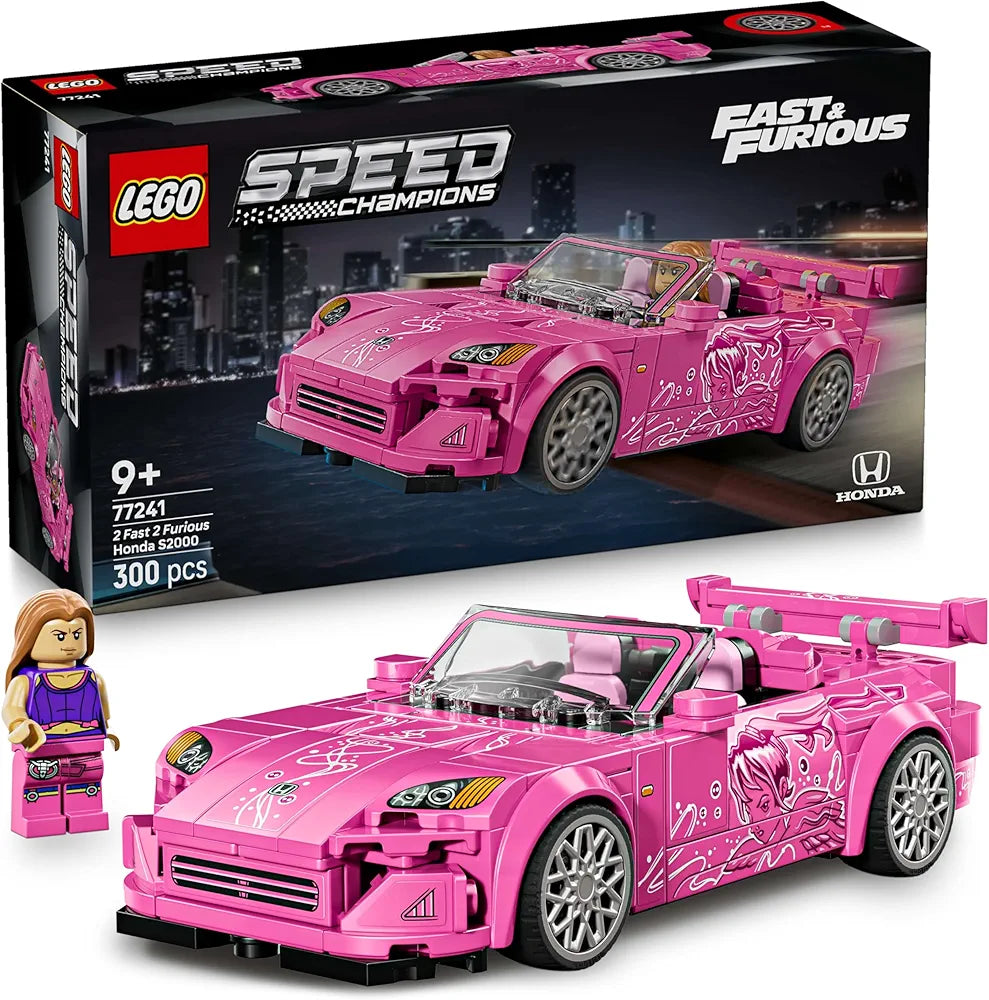 Lego Speed Champions 2 Fast 2 Furious Honda S2000 Car Toy 77241 Building Blocks Toys for 9+ Gift for Boys and Girls