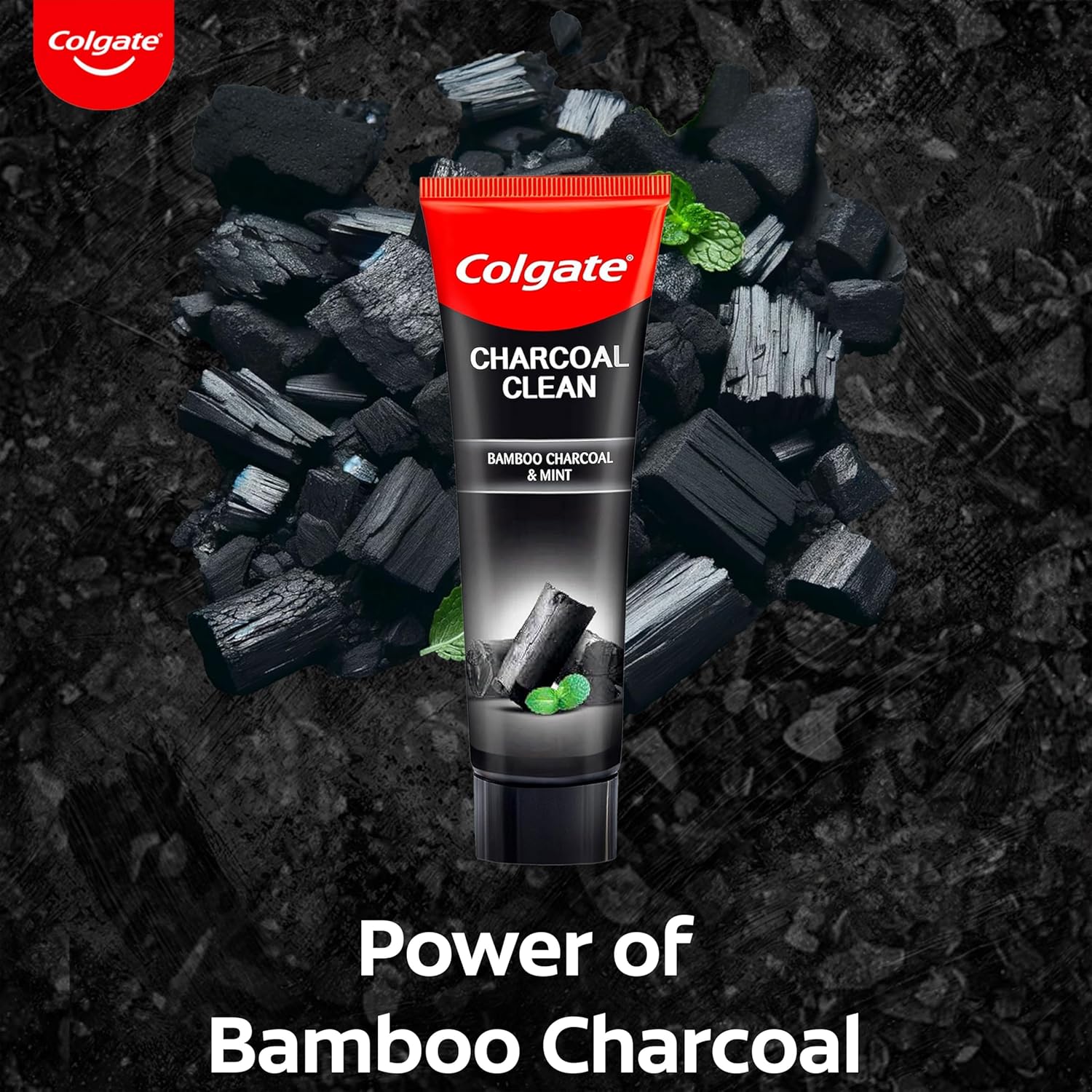Colgate Charcoal Clean Deep Clean Oral Care Toothpaste, Bamboo Charcoal and Mint (Black Gel) 240g Saver Pack