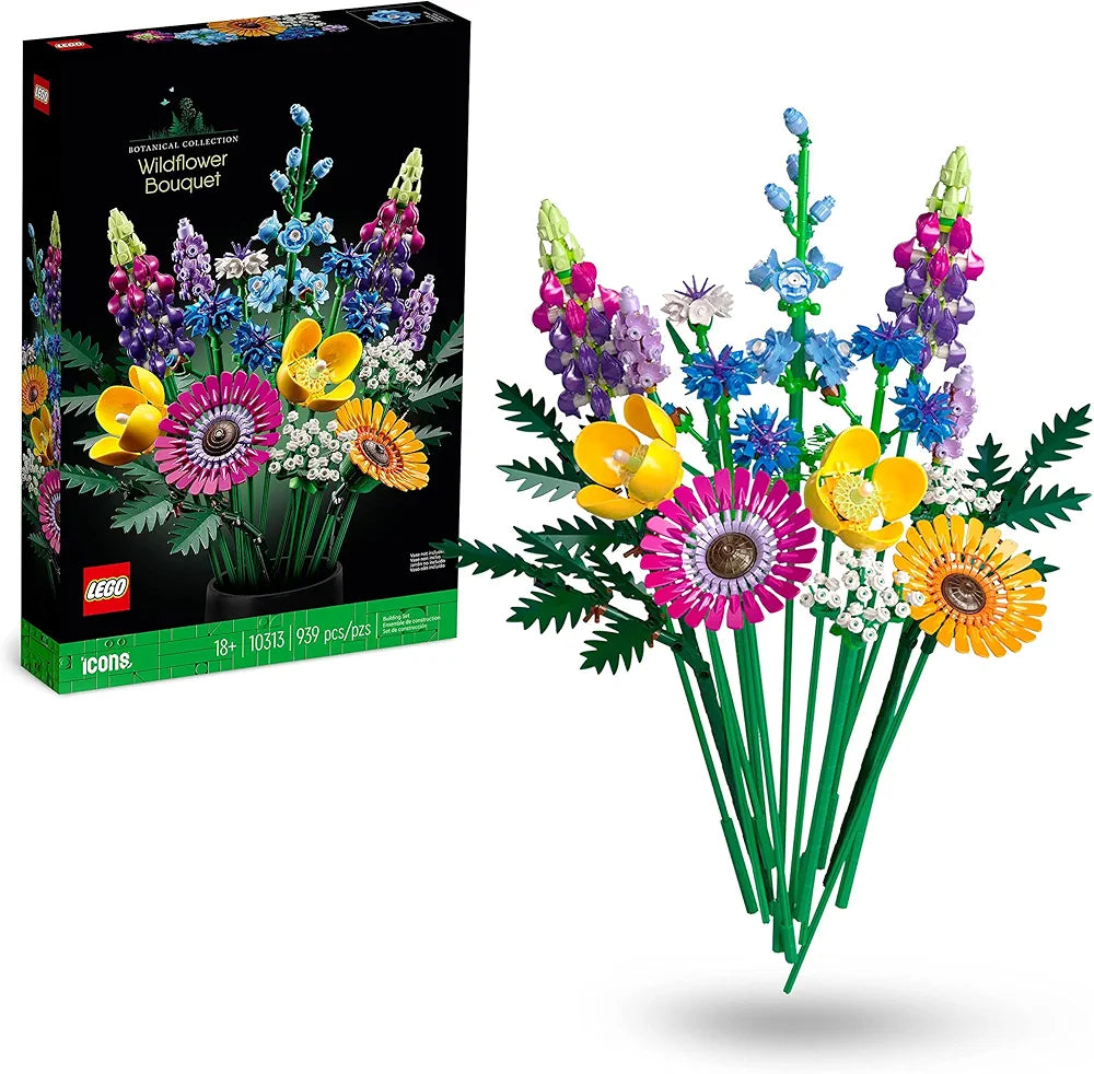 Lego Botanicals Wildflower Bouquet 10313 Building Set for Adults; A Wildflower Gift and an Immersive Project for Adults