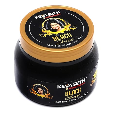 Keya Seth Aromatherapy Black Shine Hair Pack Natural Hair Color - 100 gms