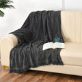 Sashaa World Soft Chenille Throw Colour Charcoal