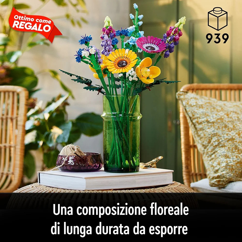 Lego Botanicals Wildflower Bouquet 10313 Building Set for Adults; A Wildflower Gift and an Immersive Project for Adults