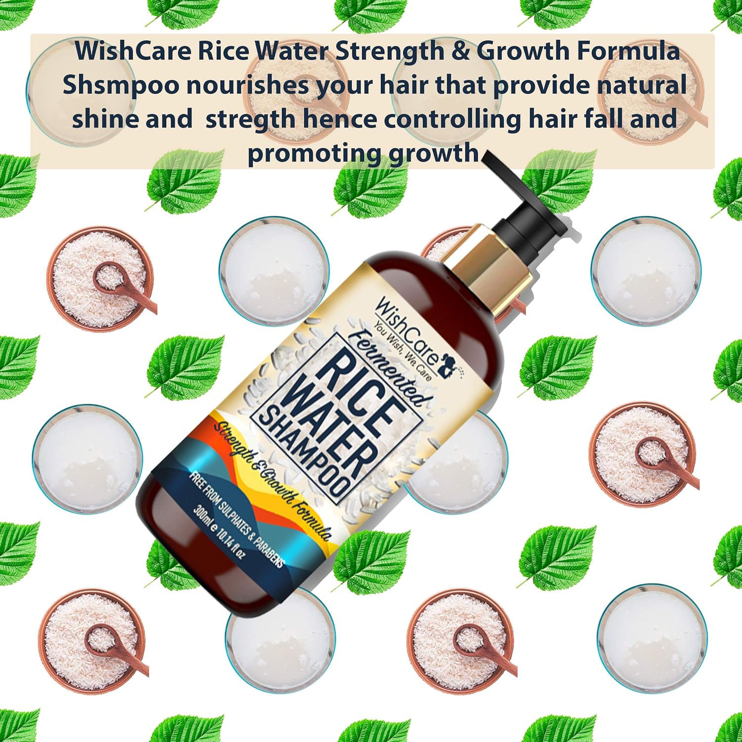 WishCare Fermented Rice Water Shampoo - 300 ml