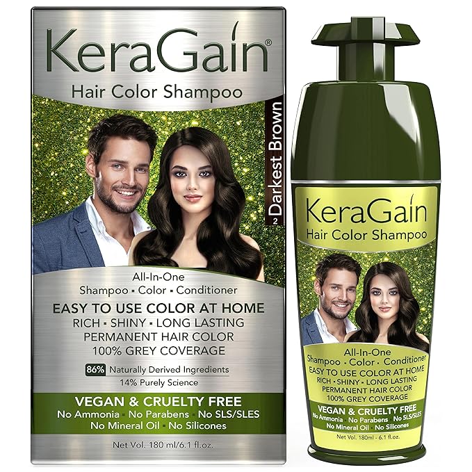 Keragain Hair Color Shampoo - 180 ml