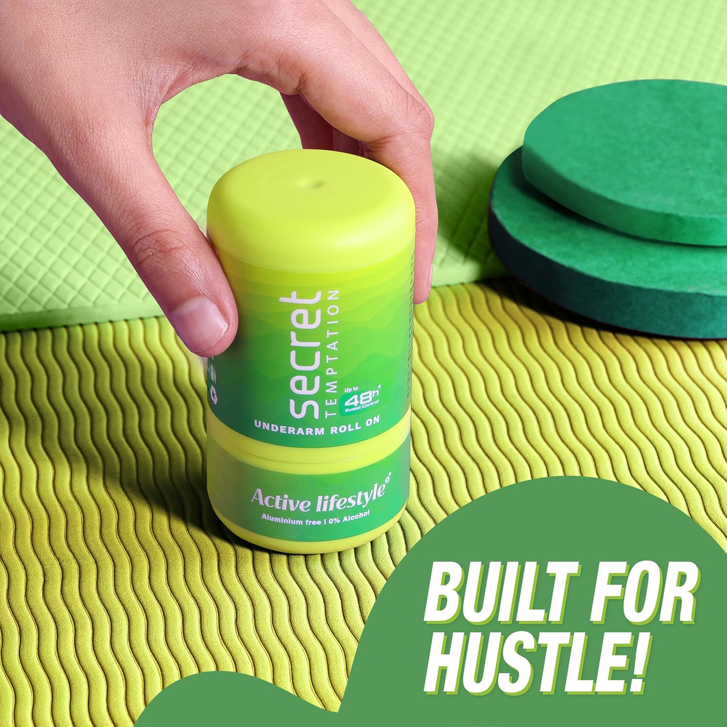 Secret Temptation Active Lifestyle Roll-On for Women|Aluminium Free|Antiperspirant Roll On|Dedorant Roll On, 50ml
