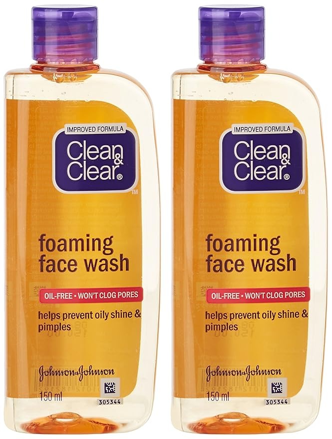 Clean & Clear Foaming Facewash - 150ml (Pack Of 2)